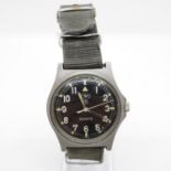 CWC Cabot Watch Company Fat Boy case gent's vintage Military Issued quartz watch British Army