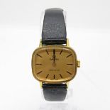 OMEGA Geneve ladies gold plated TV dial wristwatch hand wind requires attention