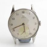 OMEGA gent's vintage military style wristwatch head WWII era hand wind working Omega movement 30T2