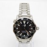 OMEGA Seamaster 300m gent's Quartz Diver's wristwatch working at time of listing mid-size case spare