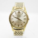 OMEGA Constellation chronometer gent's vintage gold capped wristwatch automatic for restoration -