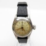 Tudor Oyster Royal by ROLEX ladies vintage wristwatch hand wind working steel case/ Rolex winding