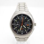 Military Chronograph gent's vintage automatic wristwatch - requires attention parts require