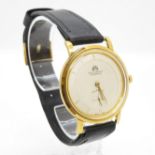 Bucherer 18 carat gold. Gents vintage dress w/watch. Hand wind. Working. Elegant dress watch.