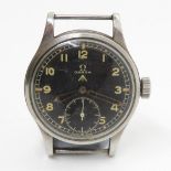 Rare OMEGA WWW Dirty Dozen WWII era Military Issue wristwatch extremely low issue number 75th issued