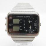 OMEGA chrono quartz Montreal Olympics 1976 gent's vintage analogue digital quartz wristwatch