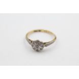 18ct gold & platinum diamond ring (2g)