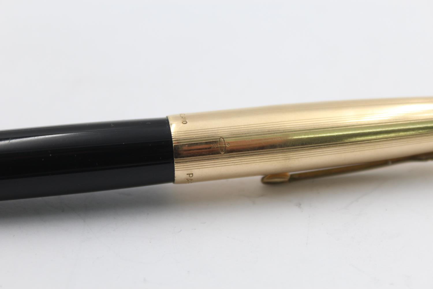 Vintage PARKER 51 Black FOUNTAIN PEN w/ Rolled Gold Cap WRITING Vintage PARKER 51 Black FOUNTAIN PEN - Bild 7 aus 8