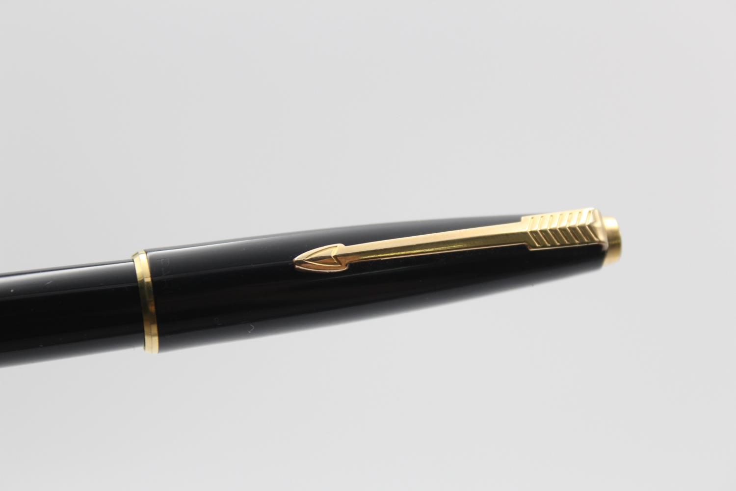 Vintage PARKER Duofold Black FOUNTAIN PEN w/ 14ct Gold Nib WRITING Vintage PARKER Duofold Black - Bild 5 aus 5