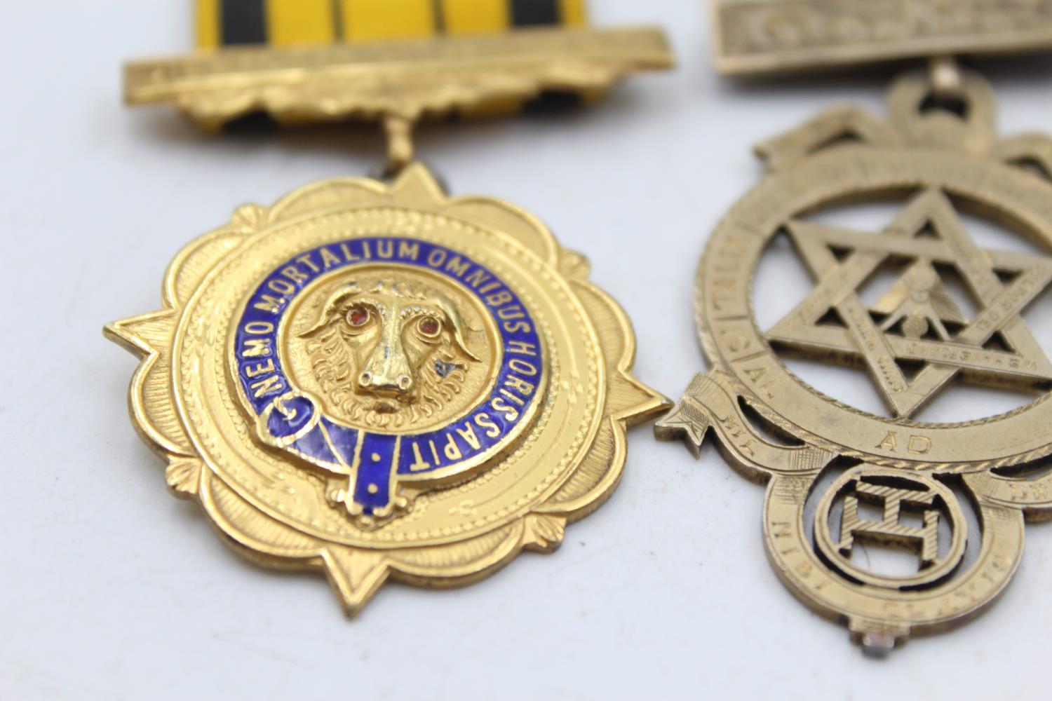 4 x Vintage .925 STERLING SILVER Masonic & R.A.O.B Medals / Jewels (110g) Inc Founder, Royal Arch - Image 2 of 8