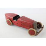 Antique / Vintage MECCANO Tinplate Clockwork Racing Car Dimensions: 8.5cm (h), 34cm (l) UNTESTED