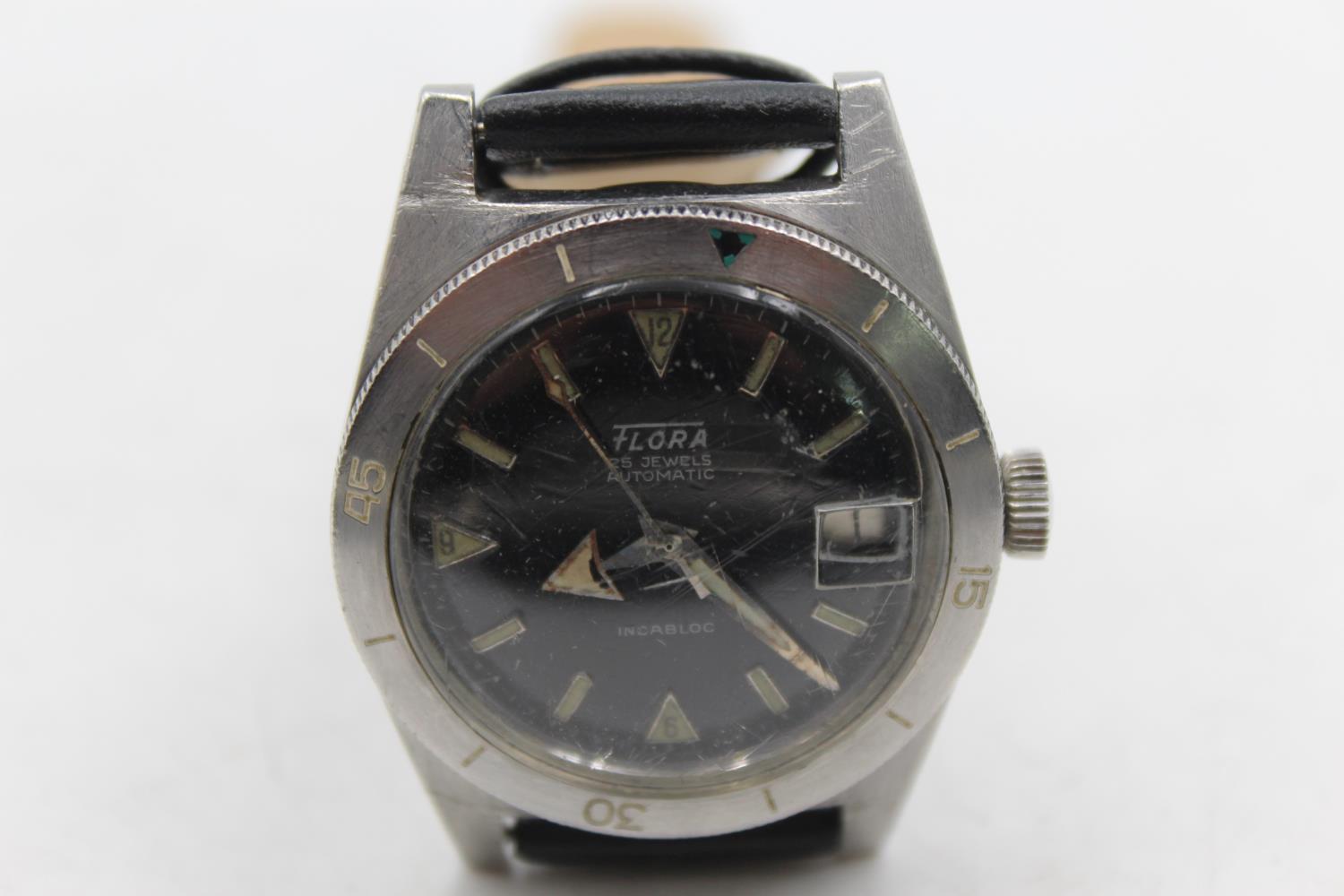 Vintage Gents FLORA C.1970'S 20ATM Divers WRISTWATCH Automatic WORKING Vintage Gents FLORA C.1970' - Image 2 of 6