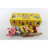 Rare Vintage Marionette PELHAM PUPPETS "Pig" Inc Referenced Box 32cm Rare Vintage Marionette