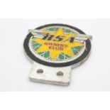 Vintage 1970's BSA Owner's Club Motorcycle / Car GRILLE Badge Dimensions - 7.6cm(w) x 9cm(h) In