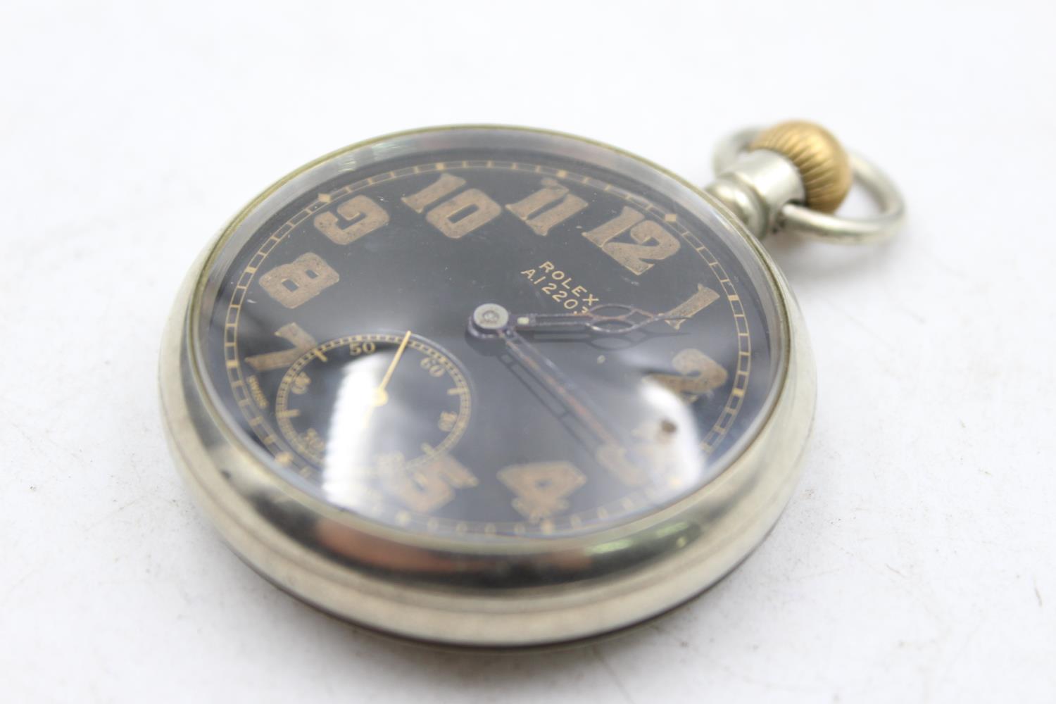 Vintage Gents ROLEX G.S.MK II WWII Military POCKET WATCH Hand-Wind WORKING Vintage Gents ROLEX G.S.