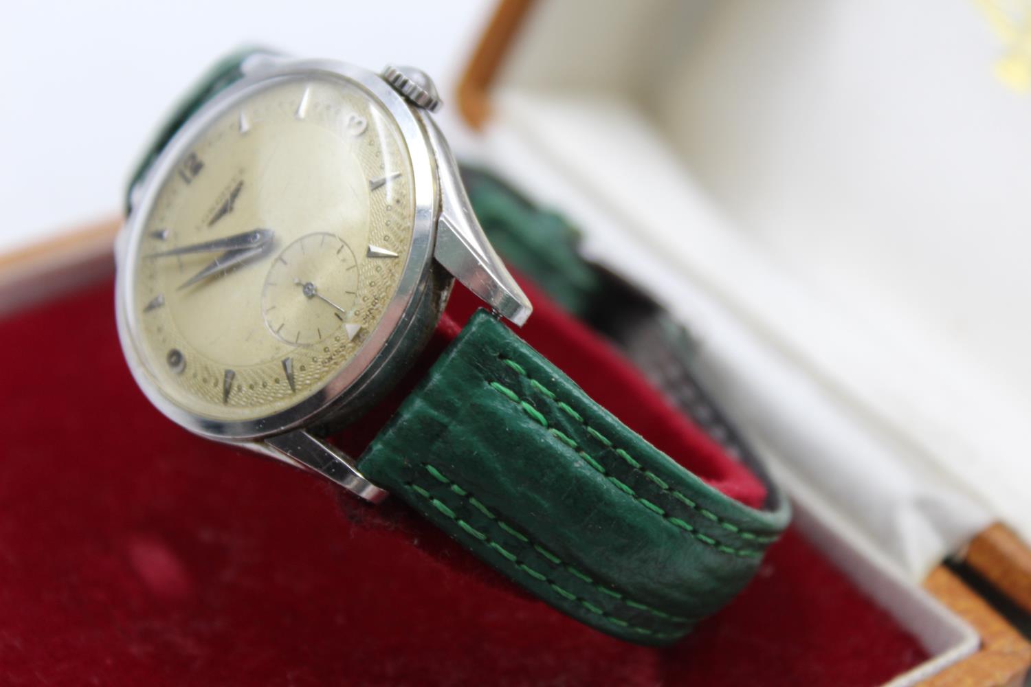 Vintage Gents LONGINES C.1950'S Dress Style WRISTWATCH Hand-Wind WORKING Boxed Vintage Gents - Image 4 of 8