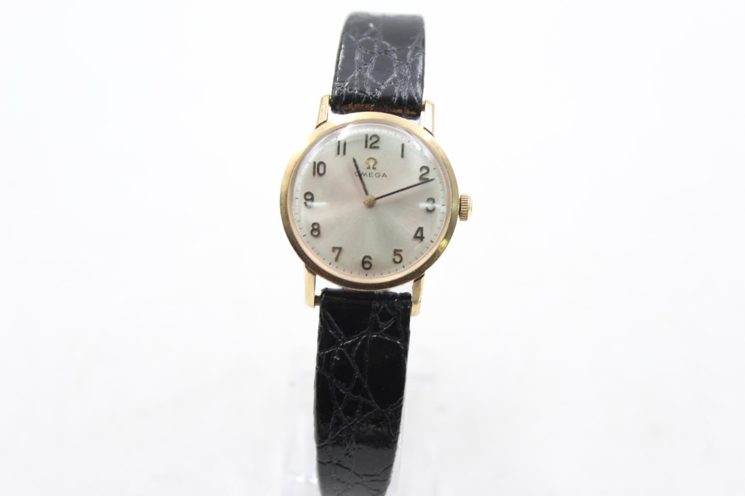 Vintage Ladies OMEGA 9ct GOLD WRISTWATCH HEAD Hand-Wind WORKING (13g) Vintage Ladies OMEGA 9ct