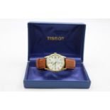 Vintage Gents TISSOT SEASTAR C1970s Gold Tone WRISTWATCH Automatic WORKING Boxed Vintage Gents