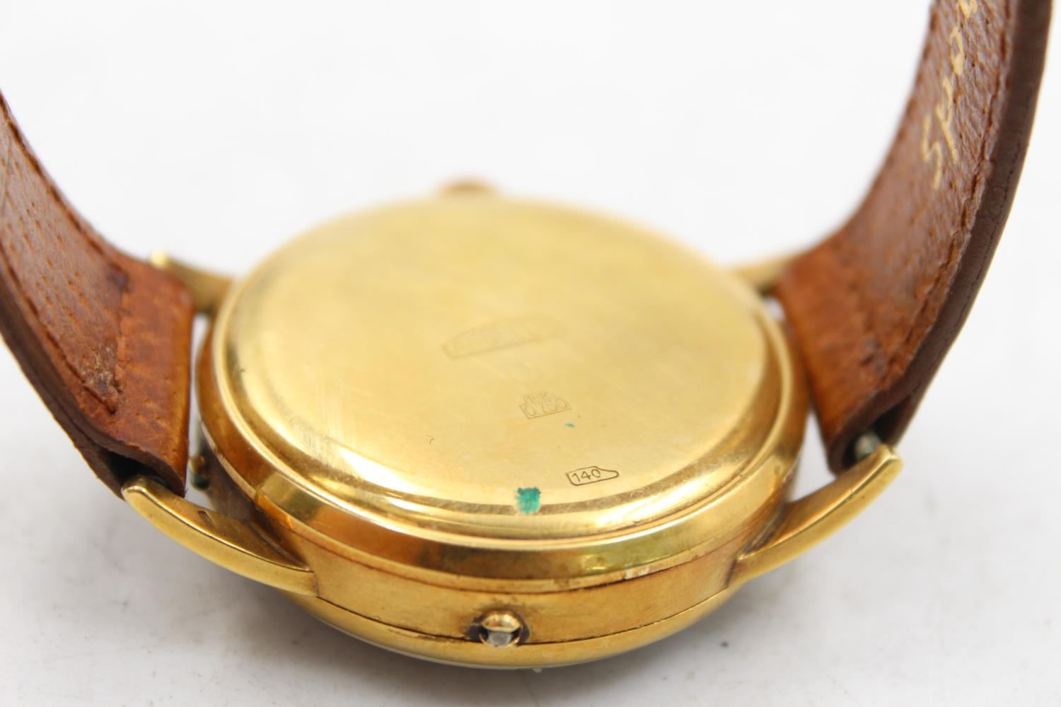 Vintage Gents ANGELUS Chronodate 18ct Gold Cased WRISTWATCH HANDWIND WORKING 54g Vintage Gents - Image 7 of 8