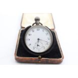 Vintage Gents .925 SILVER Cased Open Face POCKET WATCH Hand-Wind Waltham (91g) Vintage Gents .925