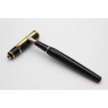 CARTIER Diabolo De Cartier Black Lacquer FOUNTAIN PEN w/ 18ct Gold Nib WRITING Dip Tested &