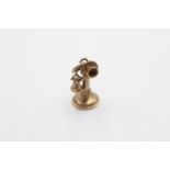 9ct gold retro telephone charm (3.5g)