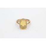 9ct gold opal statement ring (2.6g) Size M