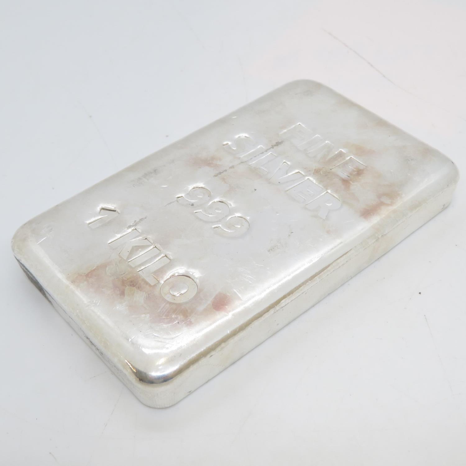 Fine silver 999 1kg bar