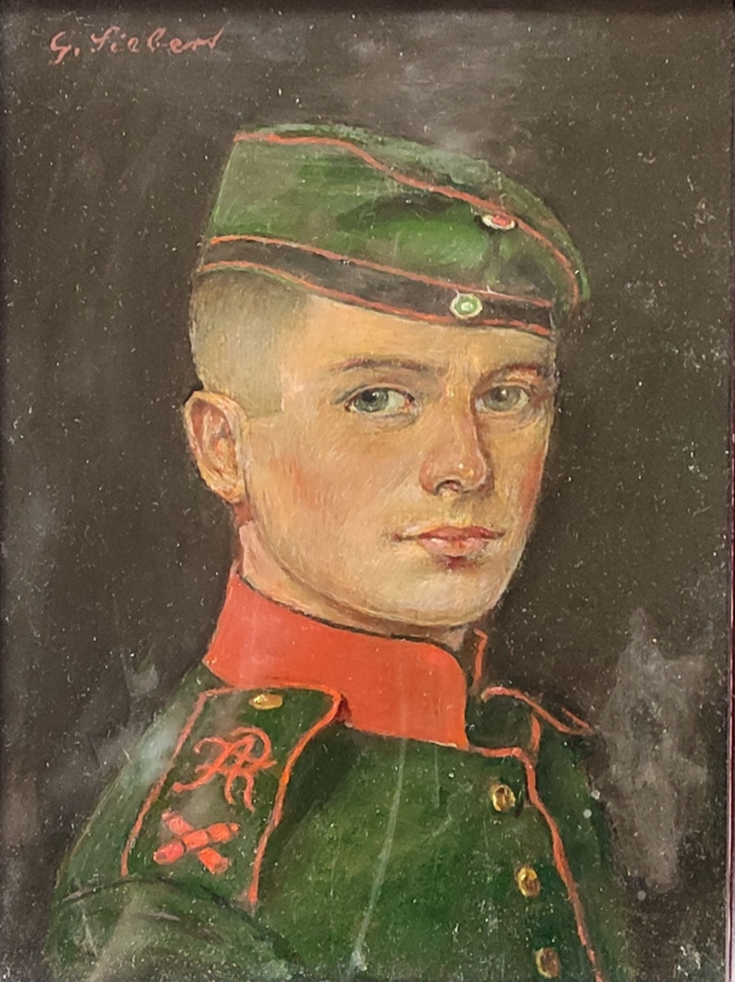 Siebert, Georg (1896 Dresden - 1984 Cologne) "Junger Soldat", inscribed on reverse "Claus Franke ge