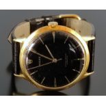 Armbanduhr, Rolex, 1940er, rundes Ziffernblatt mit goldenen Indizes, Durchmesser (mit Krone) 37mm,