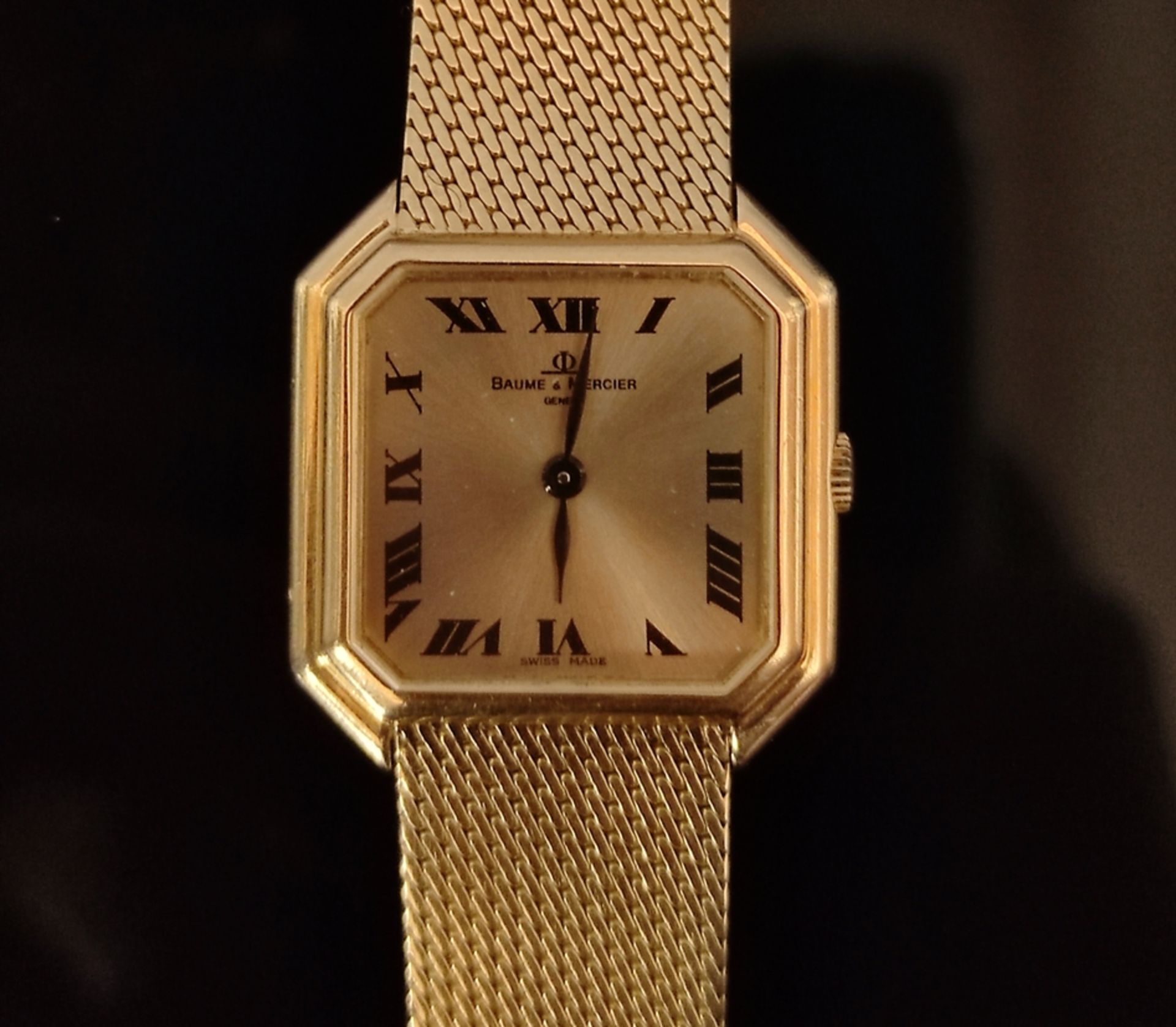 Wristwatch, Baum & Mercier, Geneve / Geneva, octagonal case dial with Roman numerals, 23.3x23.3mm,  - Image 2 of 5
