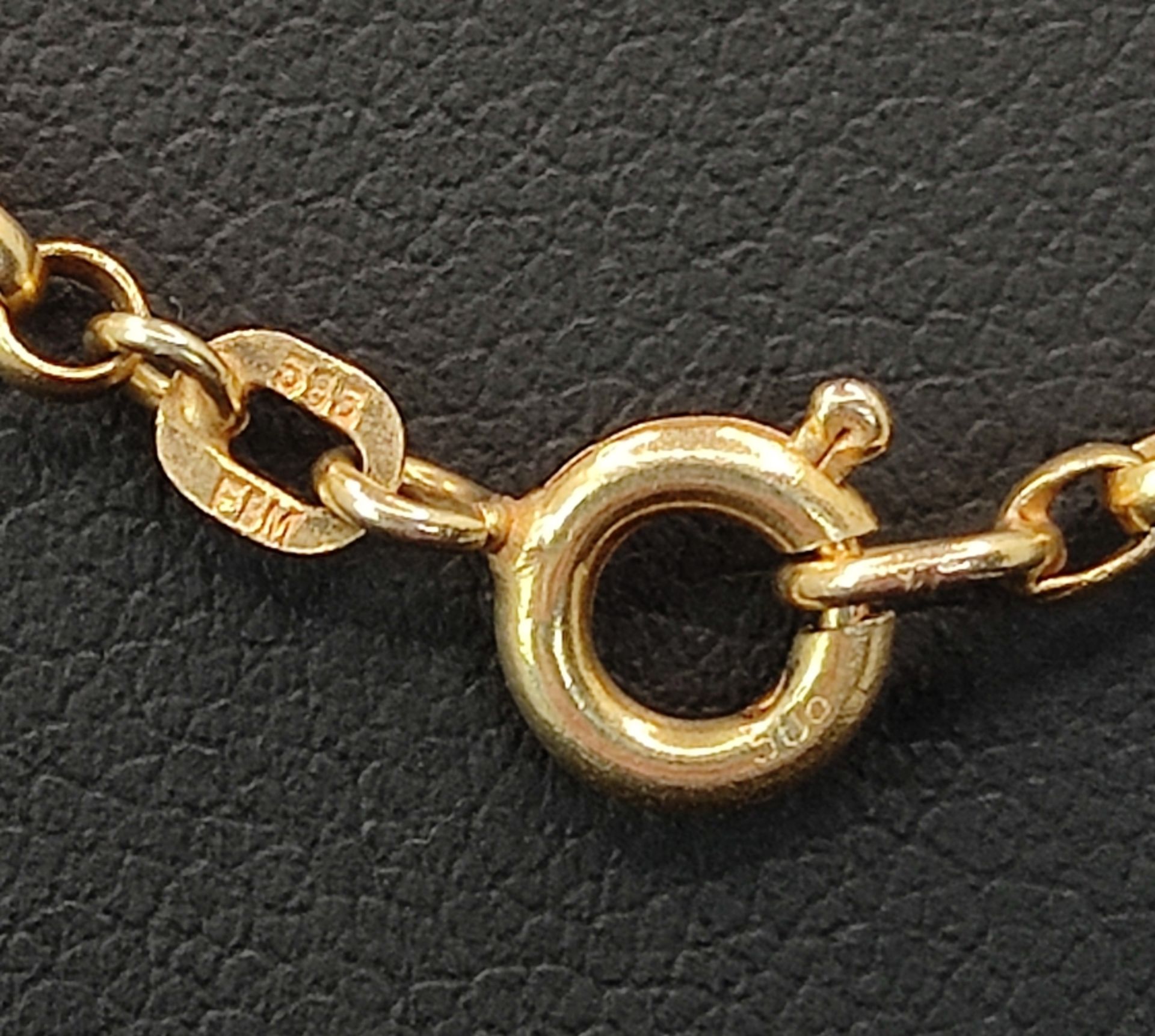 Halskette als Erbskette, Ringverschluss, Friedrich Binder, Mannheim, ein größeres Zwischenglied am  - Bild 4 aus 4