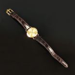 Rolex, Cellini, 750/18K Gelbgold, Handaufzug (defekt, Krone fehlt), ovales Gehäuse, ca. 25x22,5mm,
