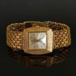 Vacheron Constantin, 750/18K Gelbgold, Handaufzug, um 1970, Ref. 8712, nummeriert 408793, rechtecki