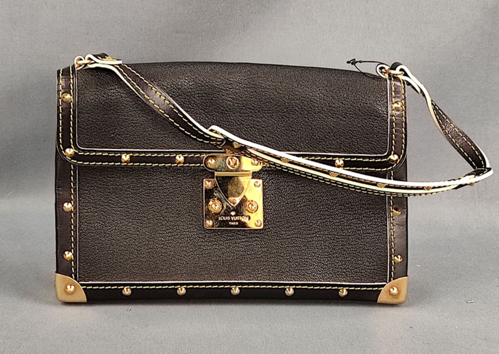 Handtasche, Louis Vuitton, "l'Aimable", schwarzes Leder, 14,5x22x5cm, in Dustbag, in sehr gutem Zus
