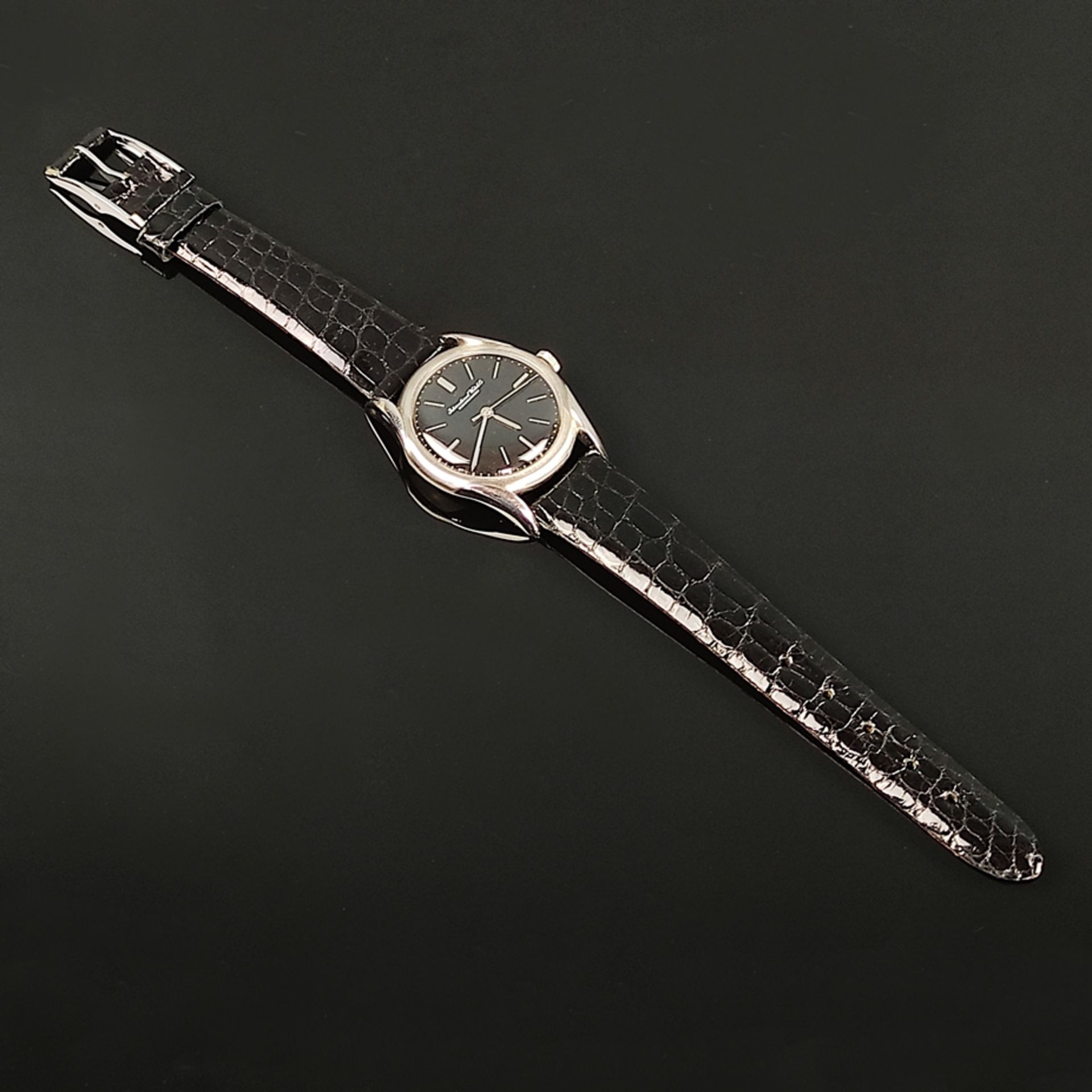 Armbanduhr, IWC Schaffhausen, rundes Ziffernblatt mit Indizes, Durchmesser (mit Krone) 35mm, Handau - Bild 3 aus 3