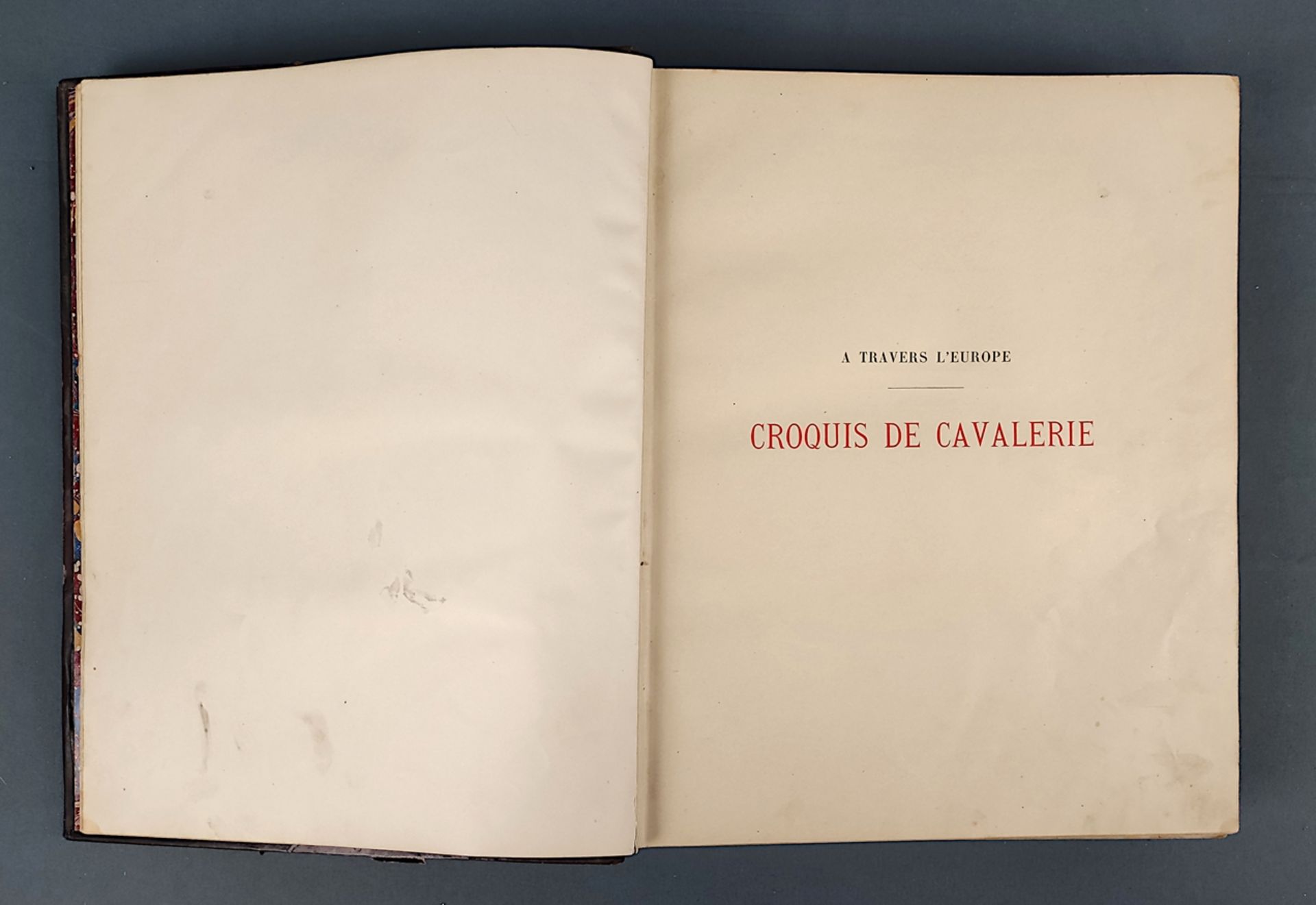 Book, Vallet, L. "A travers l'Europe. Croquis de cavalerie", Paris 1893, Libraire de Firmin-Didot e - Image 4 of 7