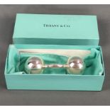 Kinderrassel, Tiffany & Co, Silber 925, 81g, Länge 12,5cm, in Originalkarton und mit Originaltasche