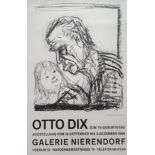 Dix, Otto (1891 Untermhaus/Gera - 1969 Singen) Plakat, "Selbstbildnis mit Enkelkind", 1966, Plakata