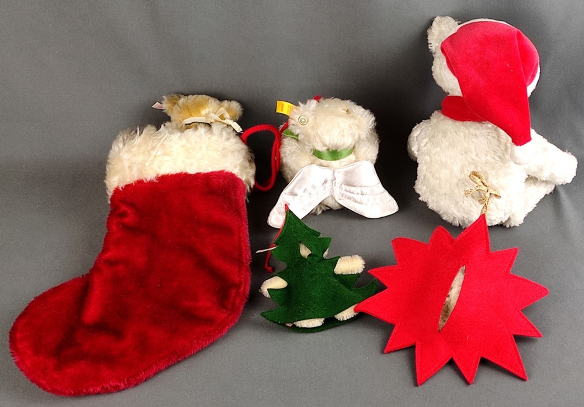 Steiff convolute "Christmas", 5 pieces, Teddy bear with Christmas stocking, limited edition of 5000 - Image 2 of 3
