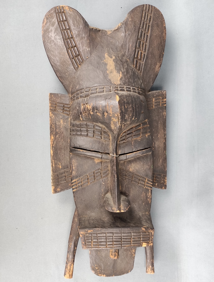 Mask, Senufo, Burkina Faso/Ivory Coast, Africa, wood, length 51cm, from collection