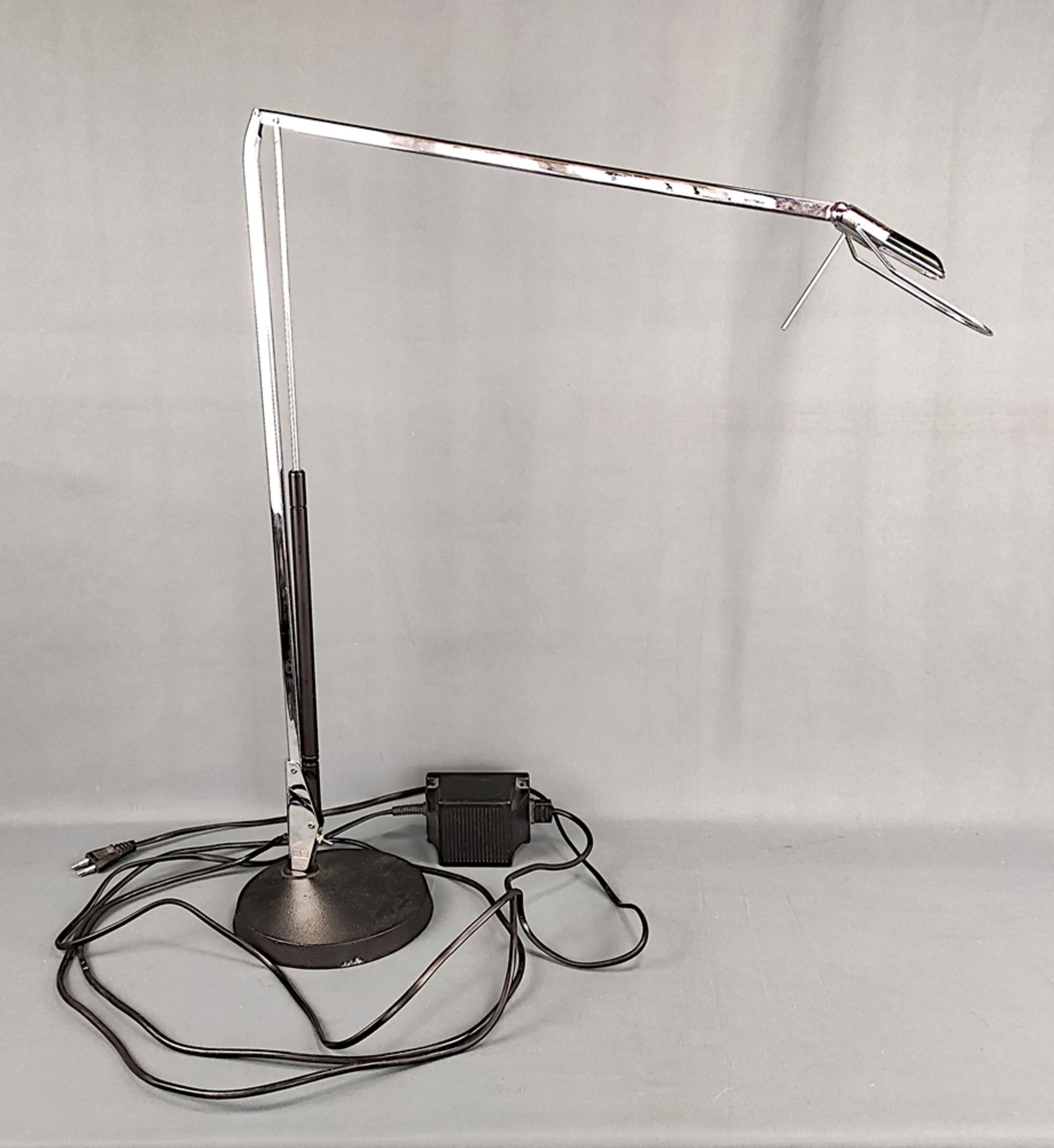 Thut, Benjamin (1959 Zürich), Lampe „Lifto“, Gelenkarm, Schweiz, für Belux, Metall verchromt, abneh