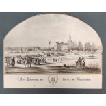 Konstanz, "Constanz: Zur Erinnerung den 15. und 16. Februar 1858", kolorierte Lithographie, Pecht´s