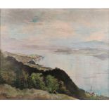 Möritz, Karl (1896 München - 1963 Blumenfeld) "Bodenseeblick", vom Haldenhof auf den See, im Vorder