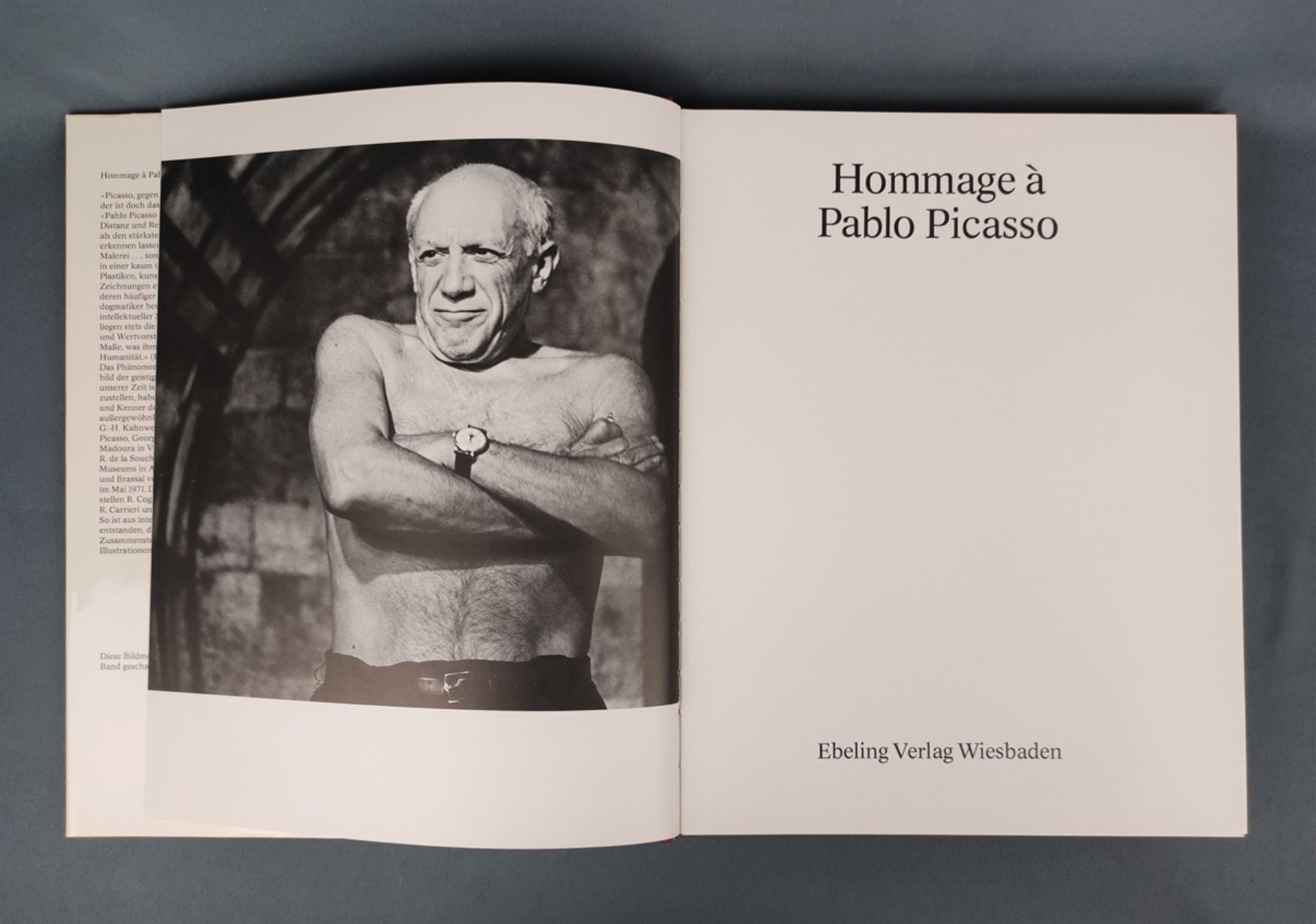 San Lazzaro, G. di (ed. ) "Hommage á Pablo Picasso", 136 pages, Ebeling, Wiesbaden 1976, with origi - Image 2 of 8
