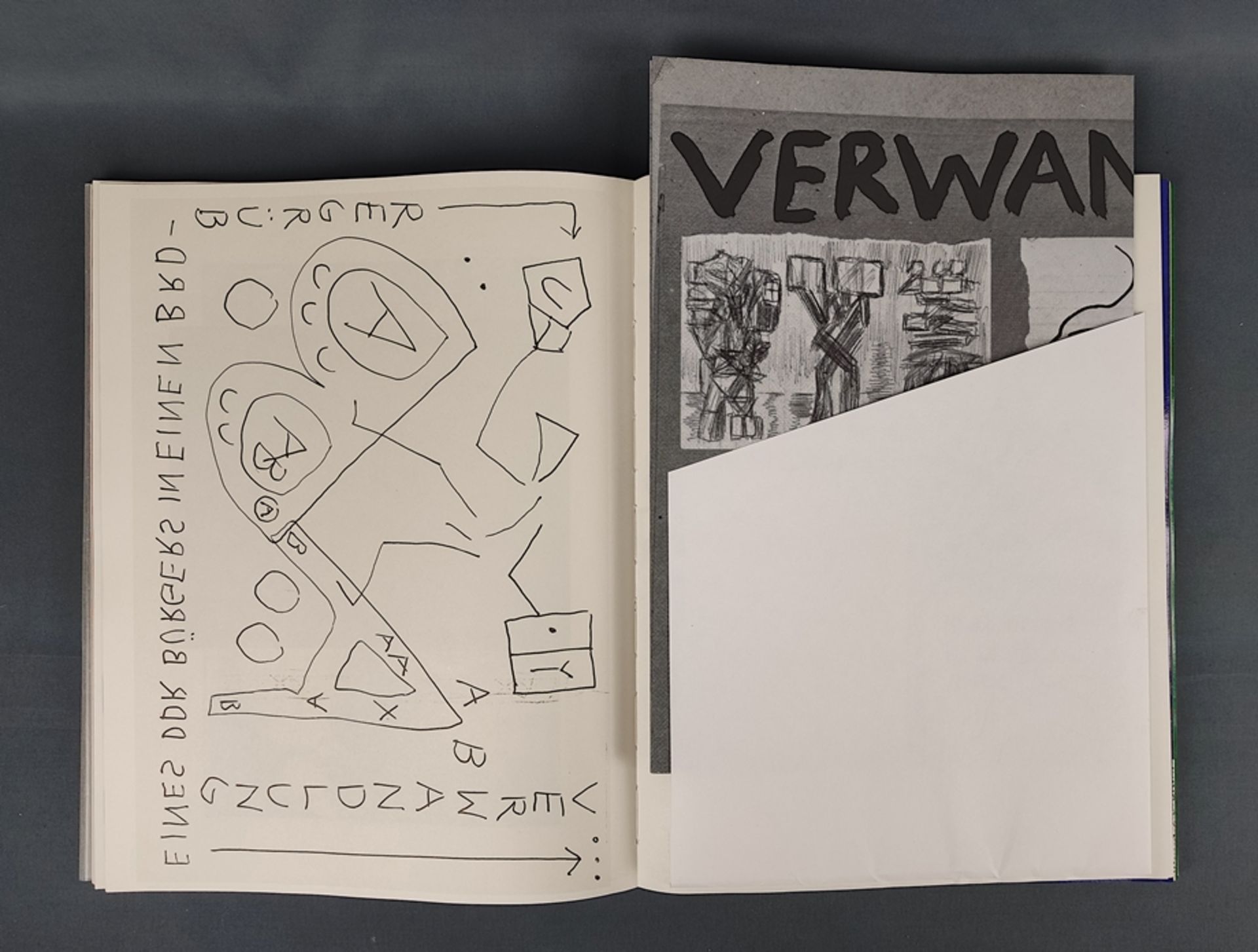 2 volumes "Krater und Wolke", consisting of no. 6 and no. 7, no. 6: Winkler, Ralf (A. R. Penck), ed - Image 3 of 12