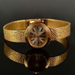 Armbanduhr, Dugena, 585/14K Gelbgold, 18,97g, Handaufzug, läuft an, flexibles Band, Länge 18cm, in