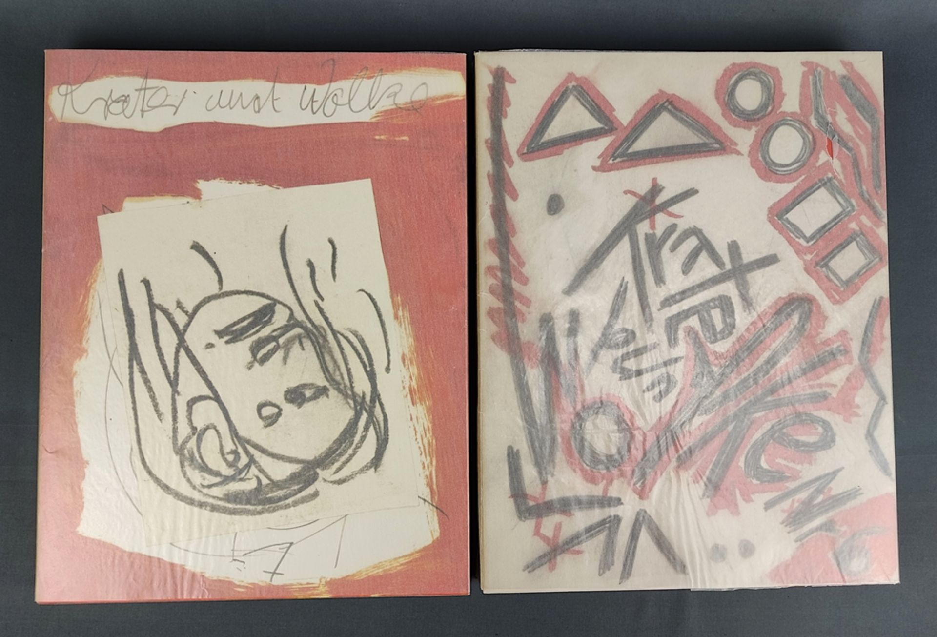 2 volumes "Krater und Wolke", consisting of no. 6 and no. 7, no. 6: Winkler, Ralf (A. R. Penck), ed