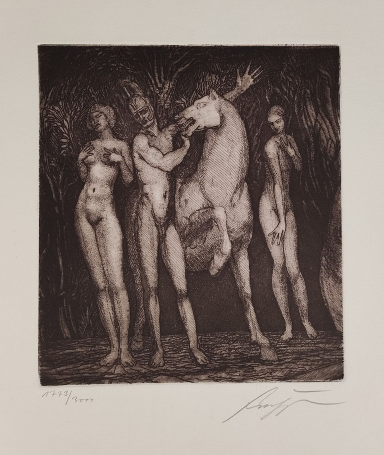 Hartmann, Richard P. (ed.) "Fuchs on Ernst Fuchs. Pictures and drawings from 1945- 1976 with an int - Image 8 of 8