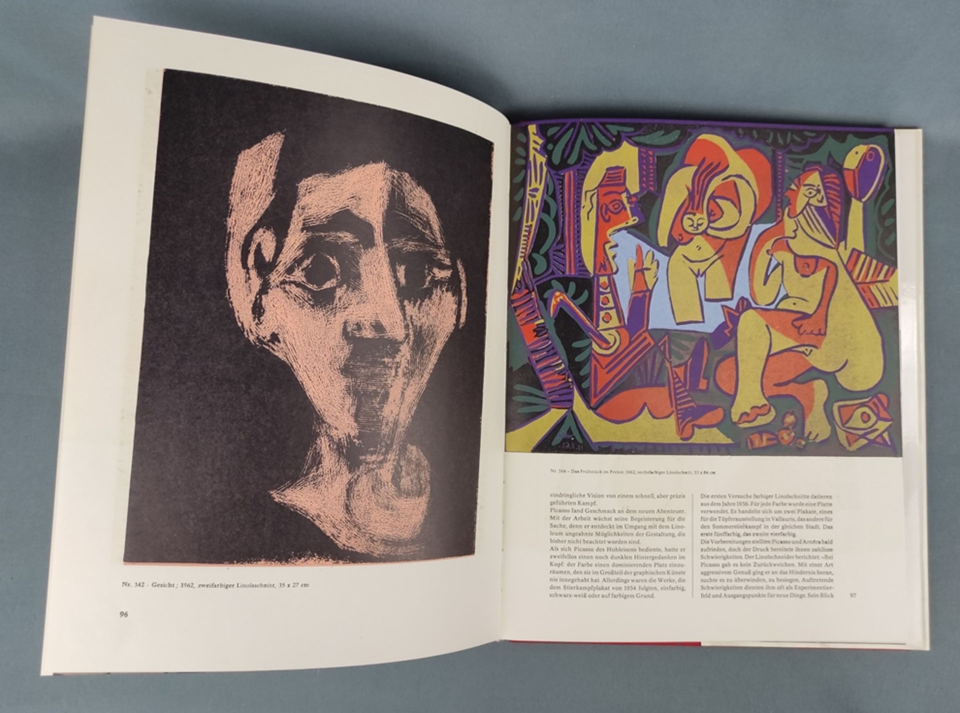 San Lazzaro, G. di (ed. ) "Hommage á Pablo Picasso", 136 pages, Ebeling, Wiesbaden 1976, with origi - Image 6 of 8
